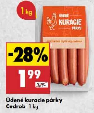 Údené kuracie párky