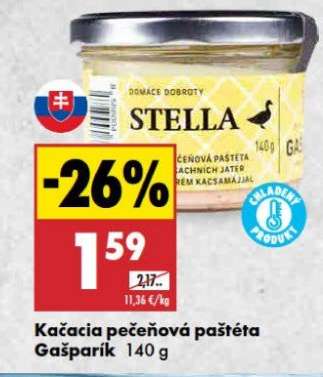 Kačacia pečeňová paštéta Gašparík 140 g