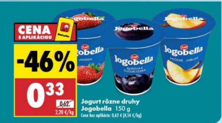 Jogurt rôzne druhy Jogobella 150 g
