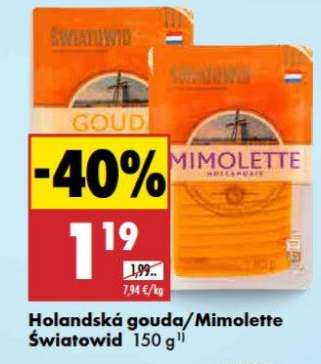 Holandská gouda/Mimolette Światowid 150 g