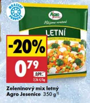 Zeleninový mix letný Agro Jesenice 350 g