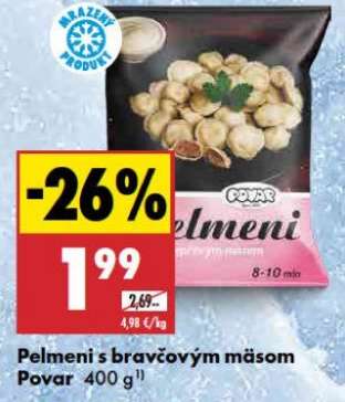Pelmeni s bravčovým mäsom Povar 400 g