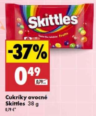 Cukríky ovocné Skittles 38 g
