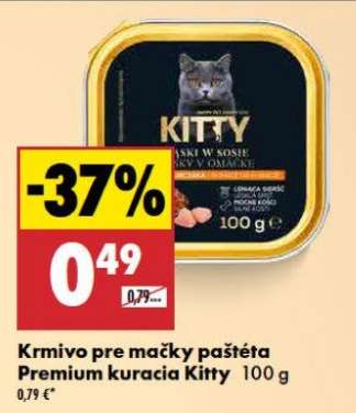 Krmivo pre mačky paštéta Premium kuracia Kitty 100 g