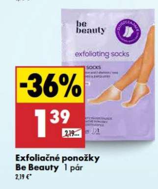 Exfoliačné ponožky Be Beauty 1 pár