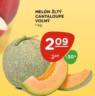 MELÓN ŽLTÝ CANTALOUPE VOĽNÝ