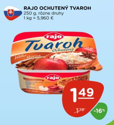 Rajo Ochutený tvaroh