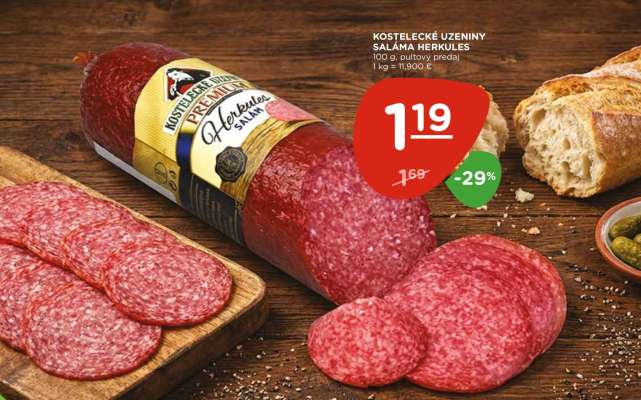 Kostelecké uzeniny Salám Herkules