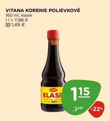VITANA KORENIE POLIEVKOVÉ