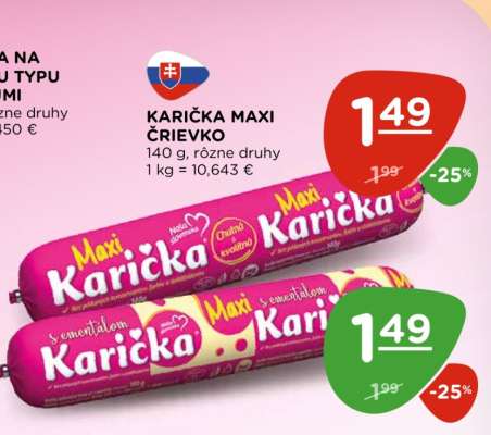 KARIČKA MAXI ČRIEVKO
