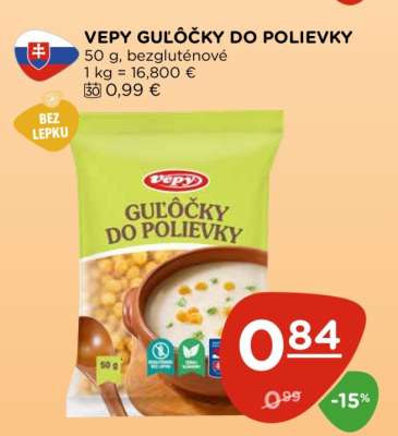 Vepy Guľôčky do polievky