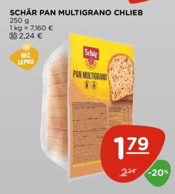SCHÄR PAN MULTIGRANO CHLIEB