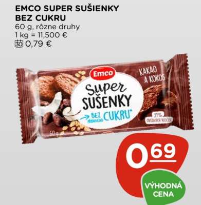 EMCO SUPER SUŠIENKY BEZ CUKRU