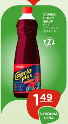 CAPRIO HUSTÝ SIRUP
