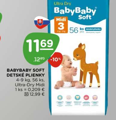 BABYBABY SOFT DETSKÉ PLIENKY