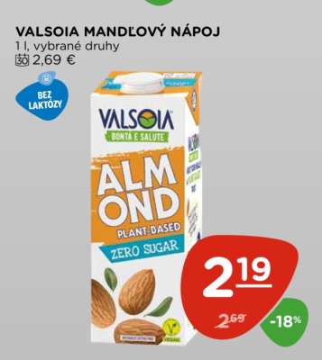 VALSOIA MANDLOVÝ NÁPOJ