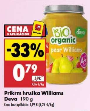 Príkrm hruška Williams Deva 190 g