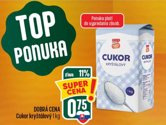 CUKOR KRYŠTÁLOVÝ 1 kg