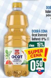 Ocot kvasný liehový 8% 1 l