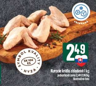 Kuracie krídla chladené