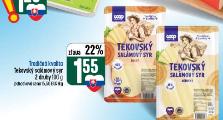 Tekovský salámový syr