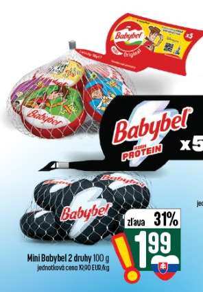 Mini Babybel 2 druhy