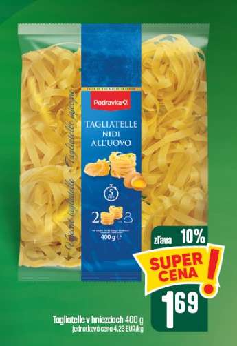 Tagliatelle v hniezdach