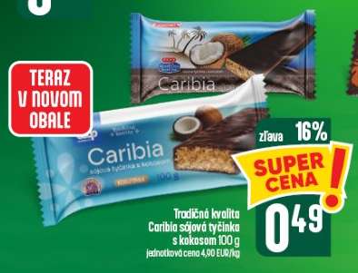 Caribia sójová tyčinka s kokosom