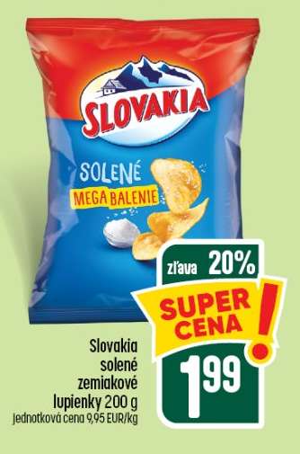 Slovakia solené zemiakové lupienky 200 g