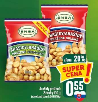 Arašidy pražené