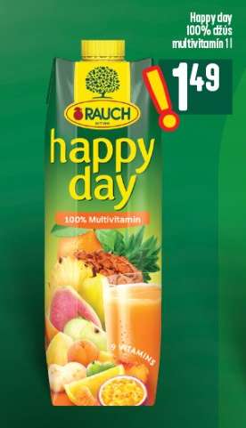 Happy Day 100% džús multivitamín 1 l