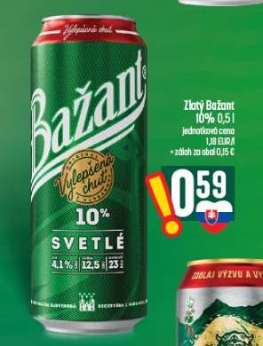Zlatý Bažant 10% 0,5 l