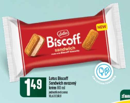 Lotus Biscoff Sandwich mrazený krém 80 ml
