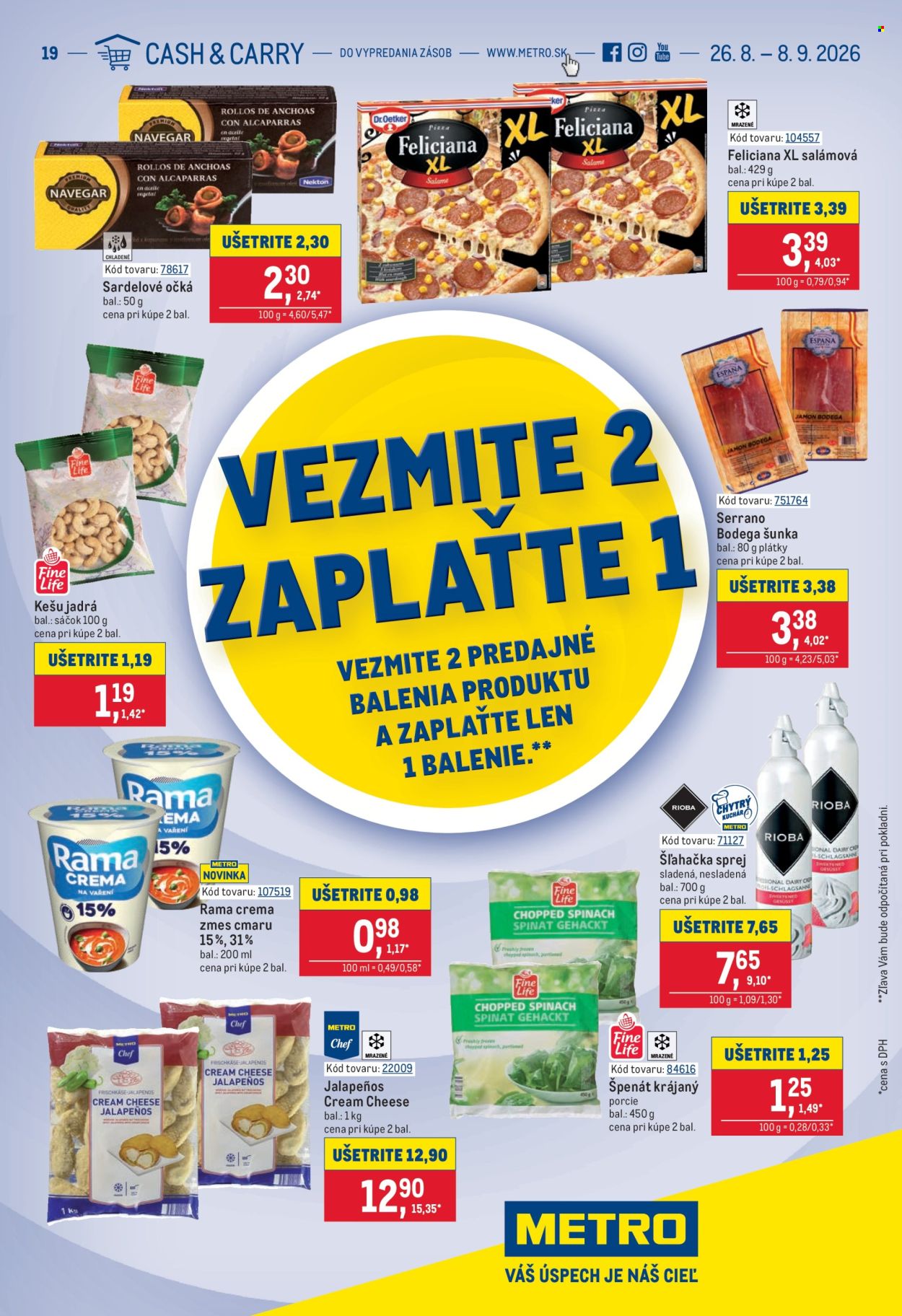 Leták Metro - 26.8.2026 - 8.9.2026. Strana 1