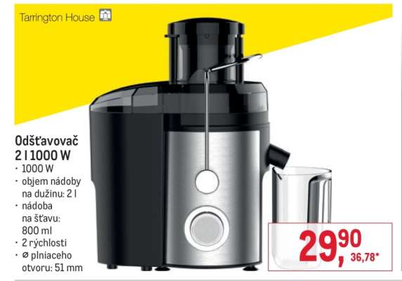 Odšťavovač 2 l 1000 W