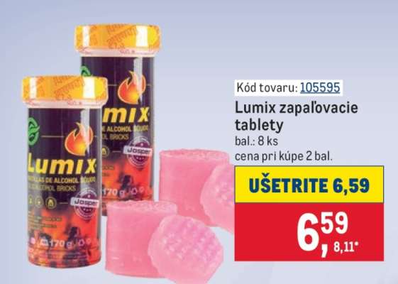 Lumix zapaľovacie tablety