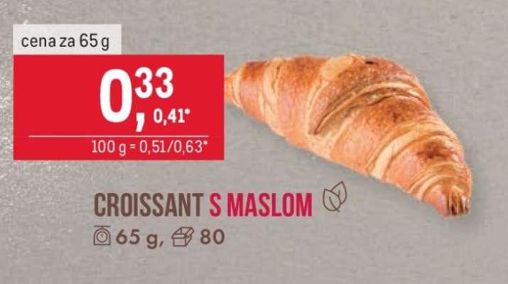 Croissant s maslom