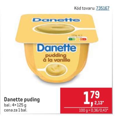 Danette puding