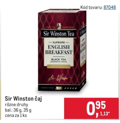 SIR WINSTON Čaj