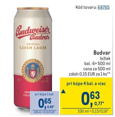 Budvar ležiak