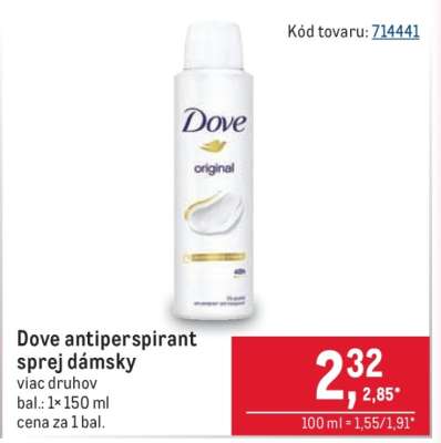 Dove antiperspirant sprej dámsky