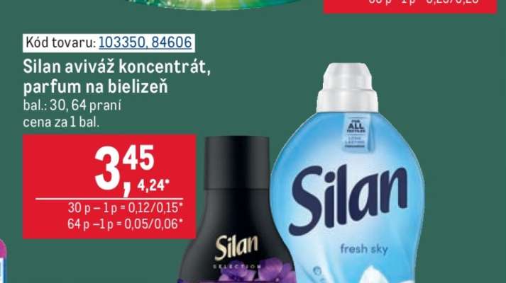 Silan aviváž koncentrát, parfum na bielizeň