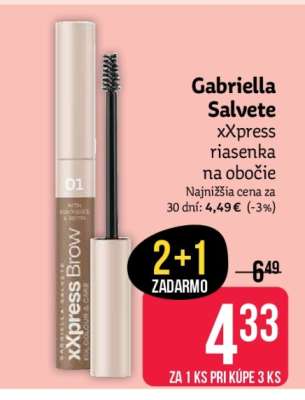 Gabriella Salvete xXpress riasenka na obočie