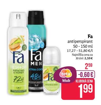 FA ANTIPERSPIRANT