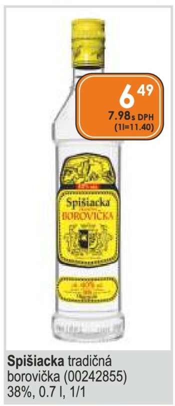 Spišiačka tradičná borovička (00242855)