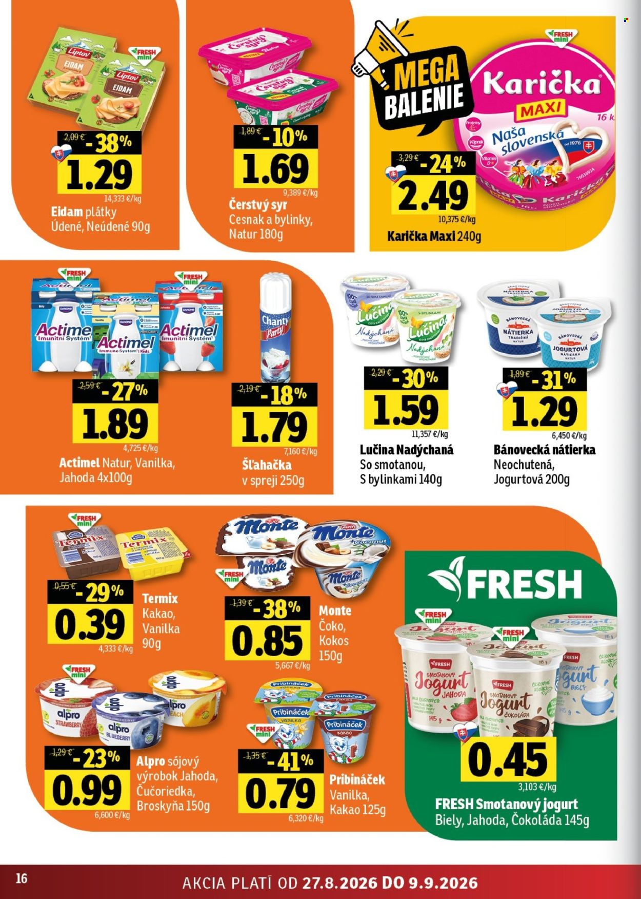 Leták FRESH - 27.8.2026 - 9.9.2026. Strana 16
