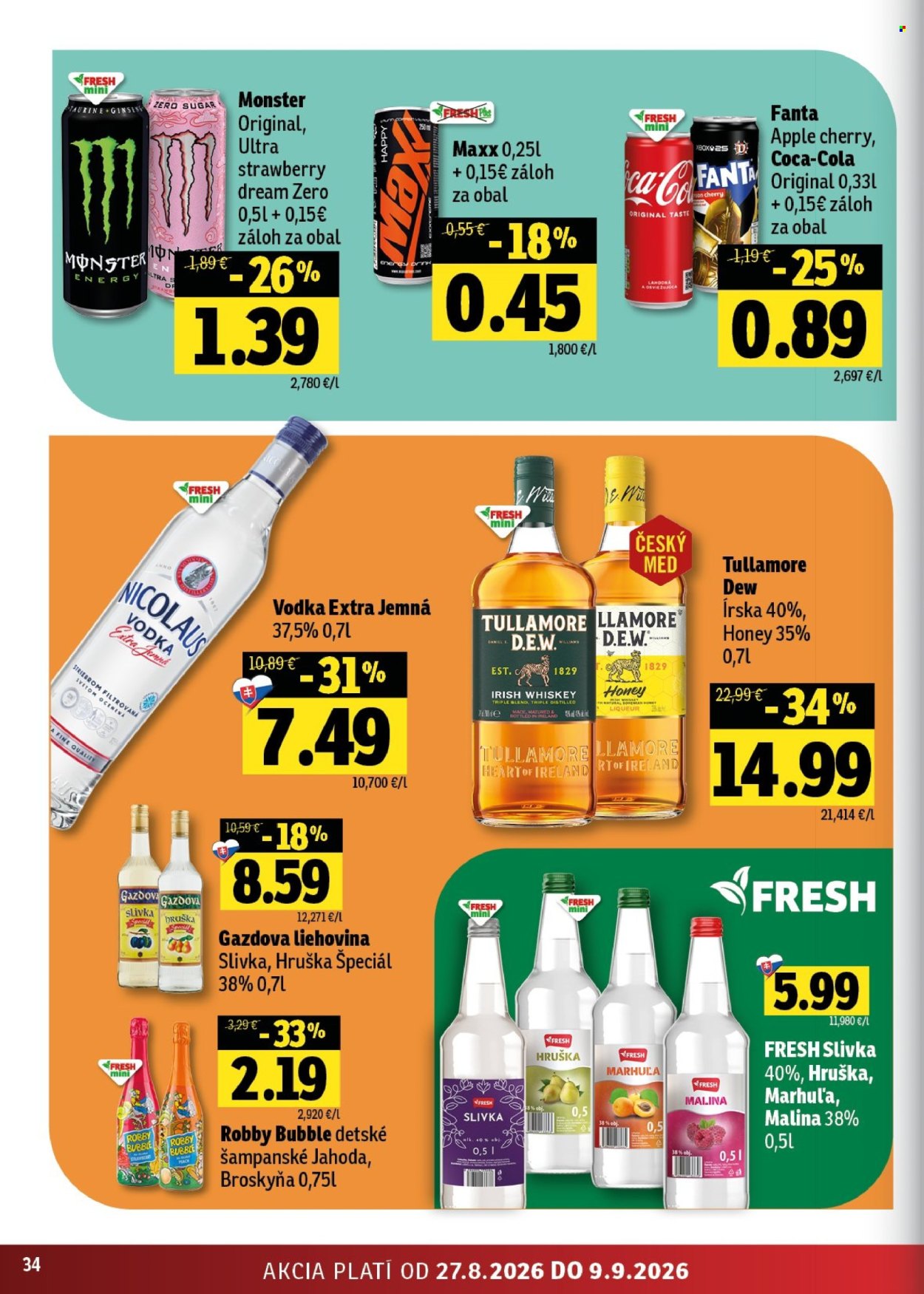 Leták FRESH - 27.8.2026 - 9.9.2026. Strana 34