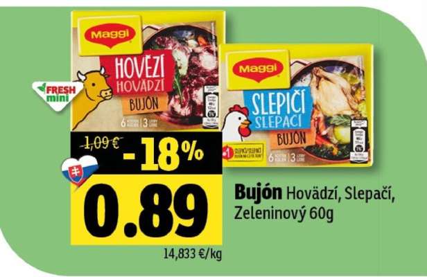 Bujón Hovězí, Slepičí, Zeleninový 60g