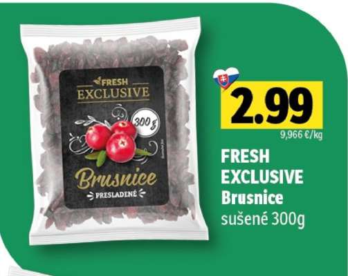 FRESH EXCLUSIVE Brusnice sušené 300g