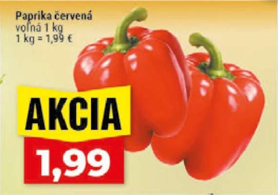 Paprika červená